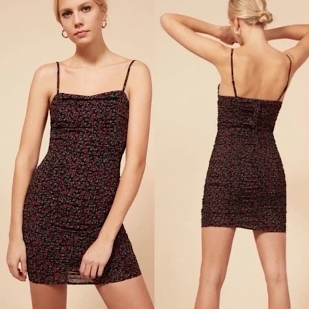 Reformation Wyatt Floral Mini Dress